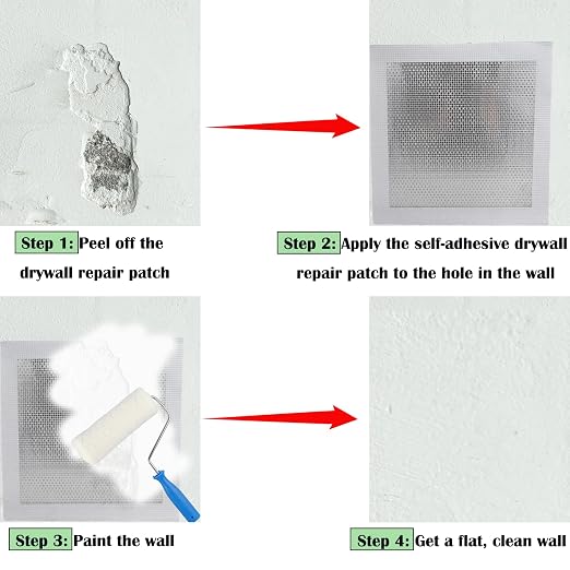 Alovexiong 3 Pcs 7.87 inch Drywall Repair Patch Kit - Image 4