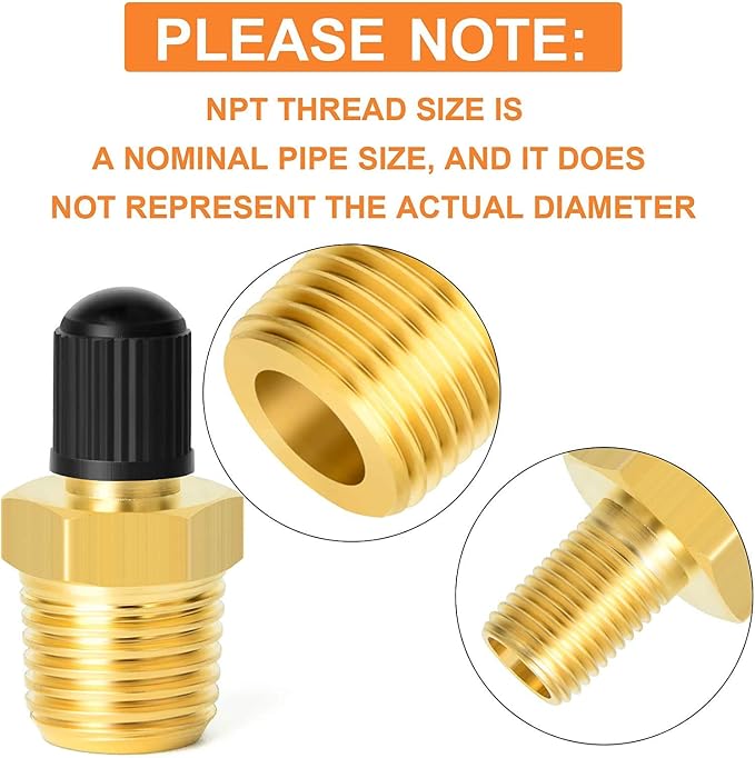 GASHER 10PCS Pipe Fitting Kit, 1/4" - Image 5