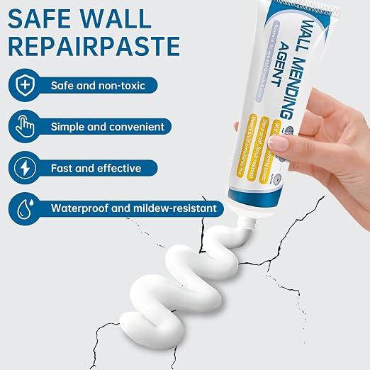 2 Pack Drywall Repair Kit, 100gx2 | Fast Drying, Strong Adhesion, Repairs Holes - Image 2
