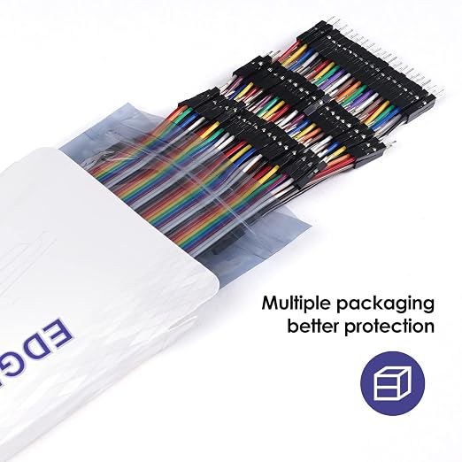 120pcs 10cm Breadboard Jumper Wires Assorted Kit, 15cm 20cm 30cm 40cm 50cm - Image 5