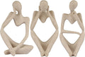 Sandstone Resin Thinker Statue Style Abstract Sculpture, Modern Aesthetic by Ozzptuu