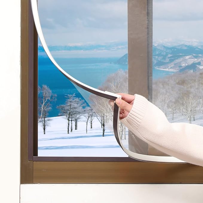 DIY Magnetic Window Insulation kit Transparent Film - Image 7
