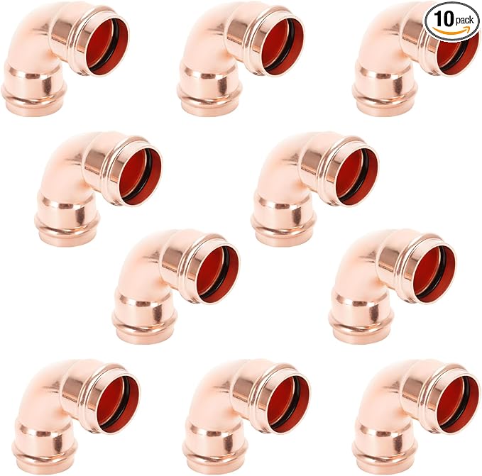 3/4" 90 Degree Copper Press Fittings Elbow by Unknown
