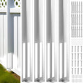 4 Sets 5" X 5" X 48" Vinyl Fence Concrete Post by Hicarer