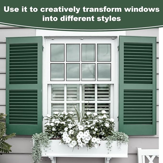 Storystore Peel & Stick Window Grid Kit, 0.59" x36 FT Black TPE Window Trim | - Image 6