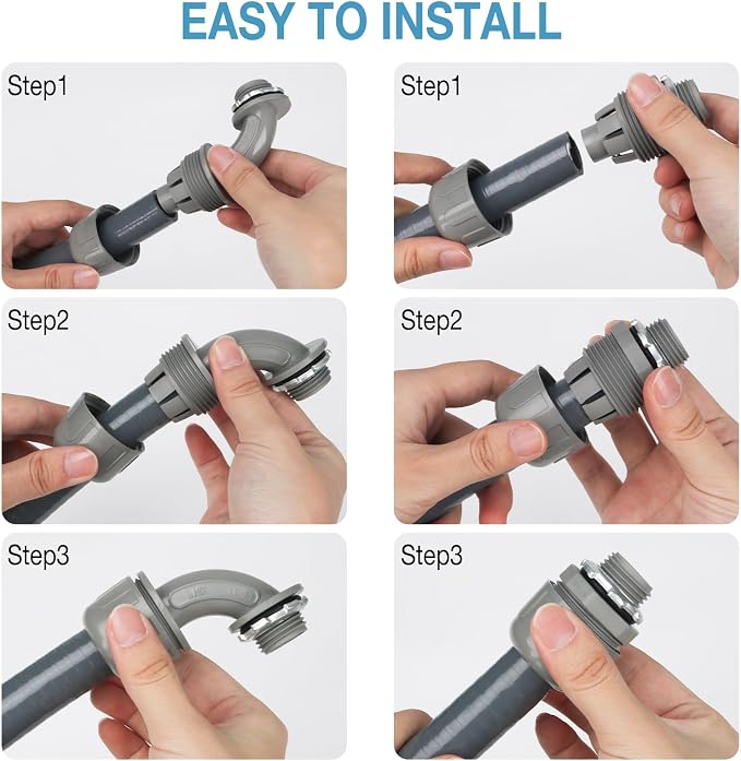 3/4 Inch 6 ft Liquid Tight Conduit Kit, Flexible Electrical Conduit Kit | - Image 4