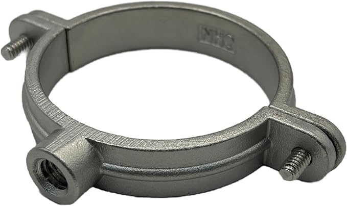 2" NPS 316 Stainless Steel Split Ring Pipe Hanger, Heavy-Duty Stationary Pipe by Unknown