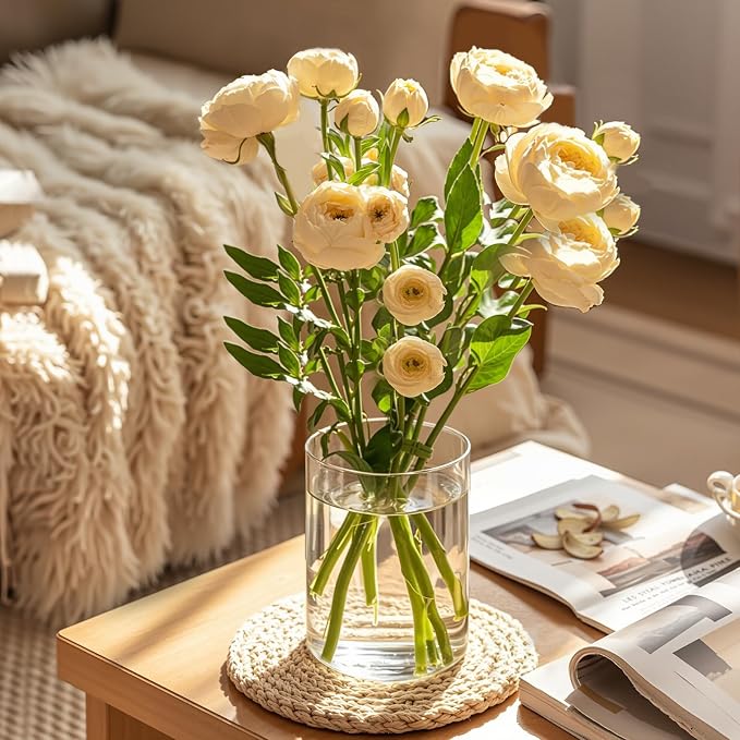 UPBUD 5 Inch Glass Cylinder Vases - Image 4