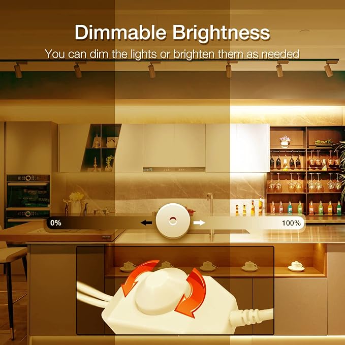 DAYBETTER COB LED Strip, 16.4 ft Warm White LED Strip Lights, Dimmable LED - Image 4