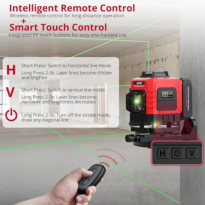 12 Line Laser Level 30M/98Ft Self Leveling Laser Level - Image 5
