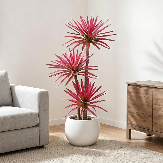 GTIDEA 4.82 FT Artificial Agave Plant Fake Tree in Plastic Pot | Realistic Tall - Image 4