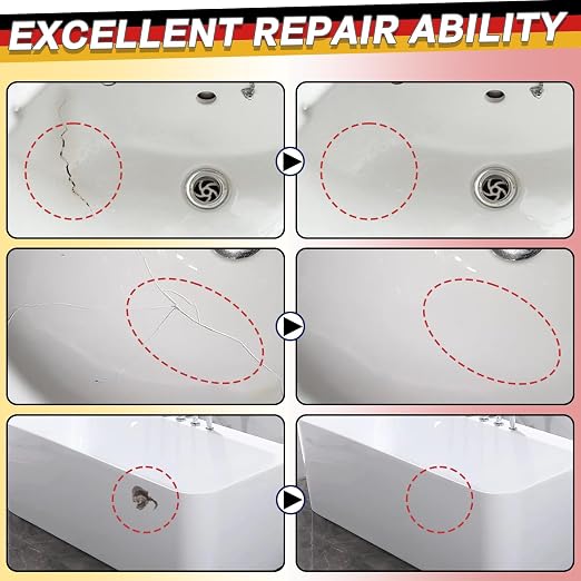 Bath Tub Repair Kit White, FiberglassTub and Shower Repair Kit - Image 4