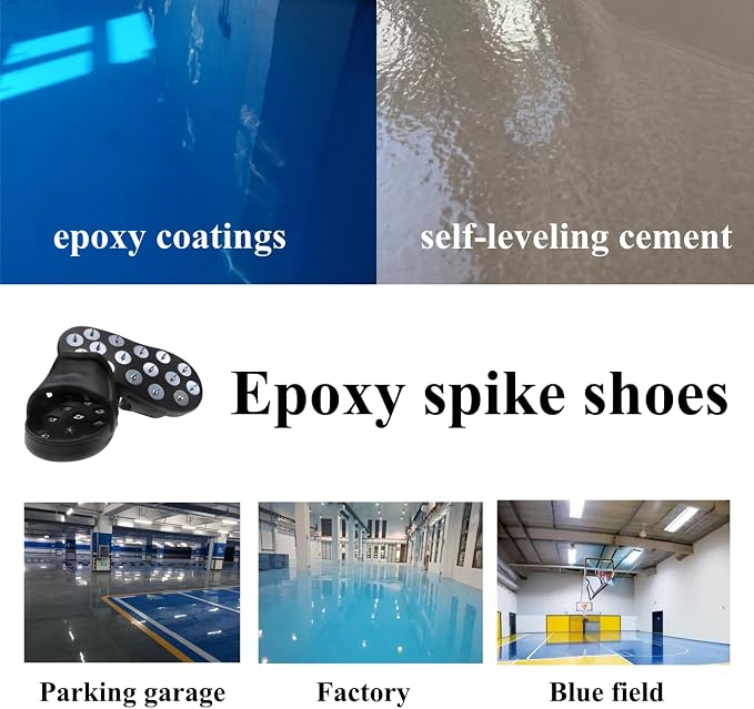 Epoxy Spiked Shoes for Epoxy Flooring, Slip-On Anti-Slip Design for Epoxy - Image 4