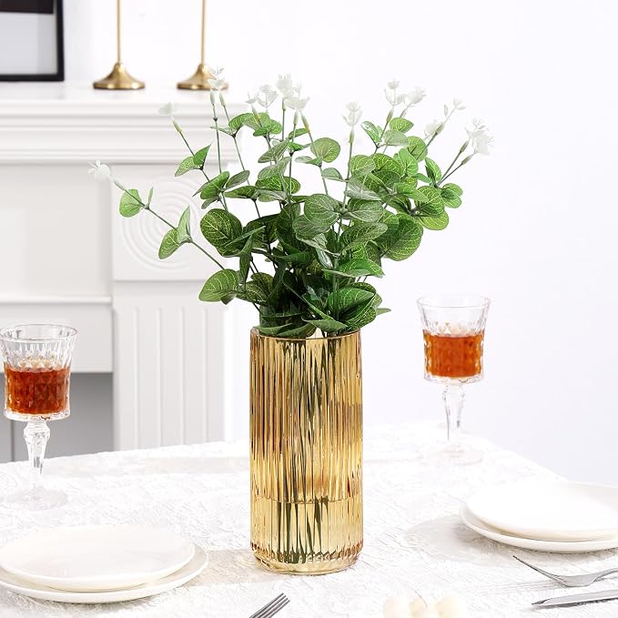 Ribbed Glass Vase, Flower Vases - Image 7