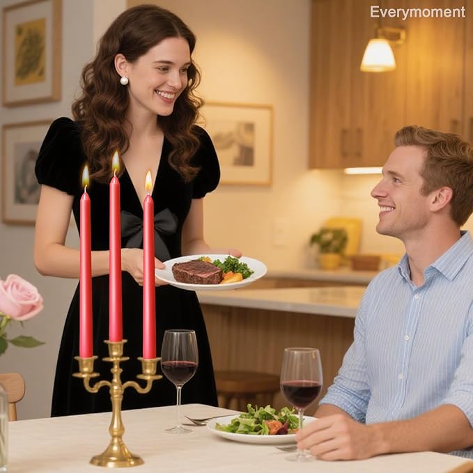 Everymoment Red Taper Candles - Image 4