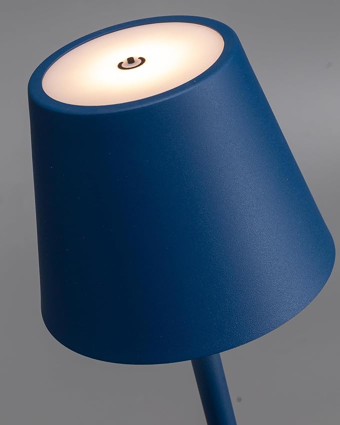 KDG 2 Pack Cordless Blue Table Lamps, Rechargeable Portable LED Desk Lamps | - Image 8