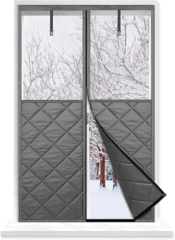 Cinnvoice 62x38 Inch Window Insulation Kit, Zipper Thermal Cover 3x5 ft | by Cinnvoice