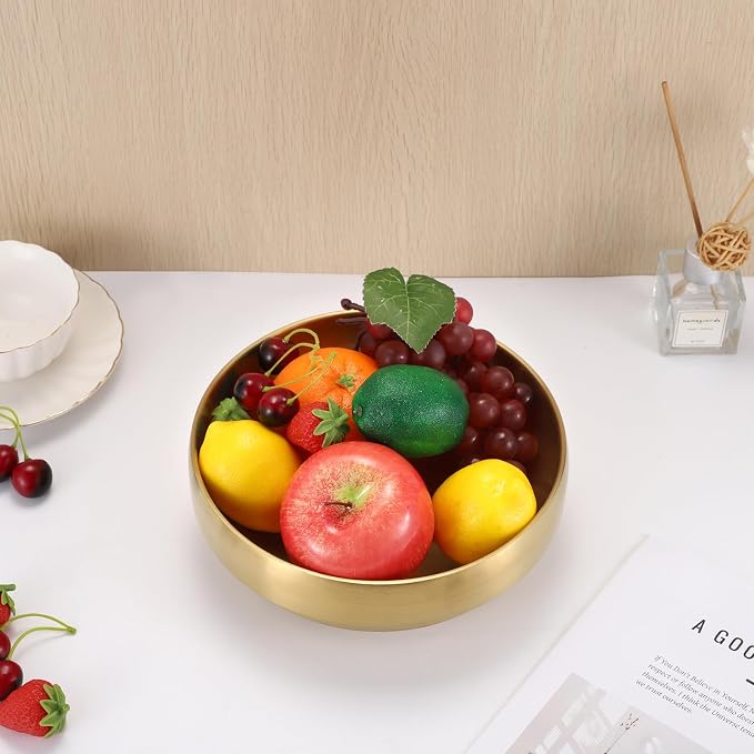 8.3" Golden Key Bowl for Entryway Table Decorative Bowl for Keys | Catch All - Image 4