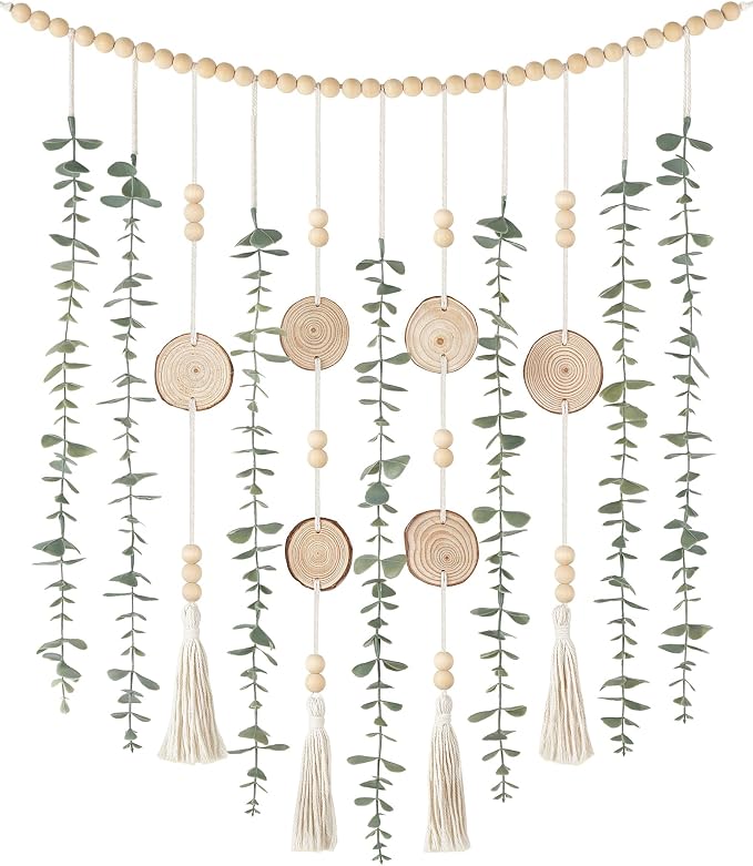 Dahey Boho Hanging Artificial Eucalyptus Garland Wall Decor 31'' Fake Plant | by Dahey