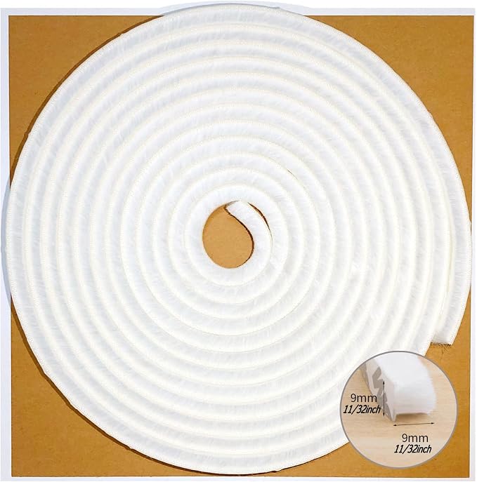 80 Ft White Weather Stripping Brush by Zhilokdor