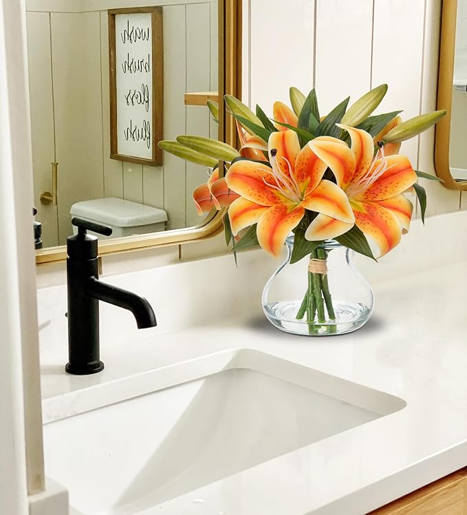 Hollyone Tiger Lily Fall Flowers Artificial - Image 3