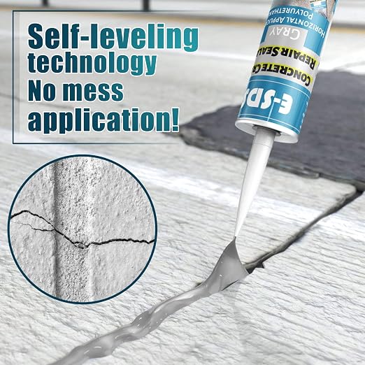 E-SDS Polyurethane Concrete Crack Filler Self-Leveling Cement Repair Seal | - Image 5