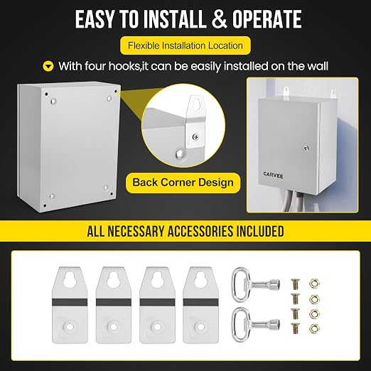 Garvee Outdoor Electrical Box, NEMA 4X Electrical Enclosure Box IP66 Waterproof - Image 4