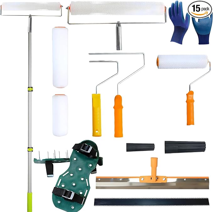 15‑piece self‑Leveling Cement Tool kit This Working Set Contains Telescopic by Unknown