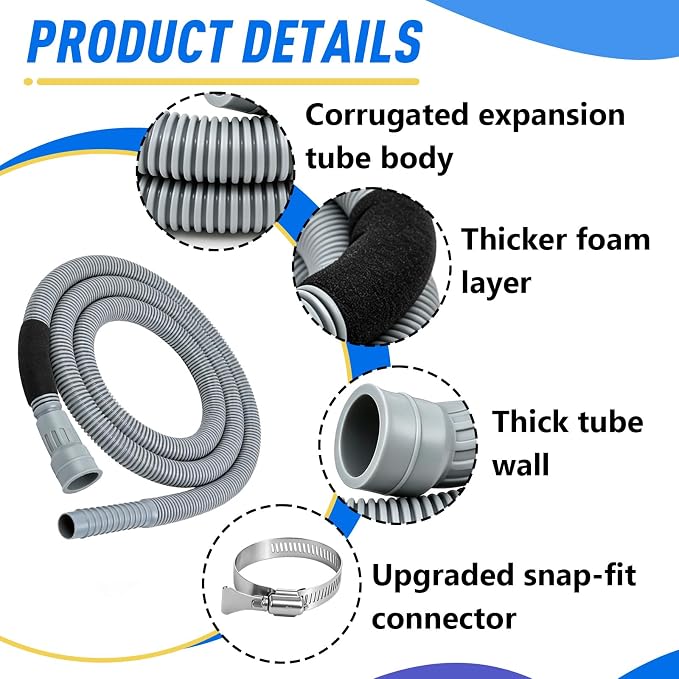 DC97-18682D DC97-18682C Washing Machine Drain Hose | Compatible - Image 4