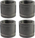 Black Cast Iron 1" Pipe Fitting Coupling, DIY Pipe Decor and Furniture by AGUTEA