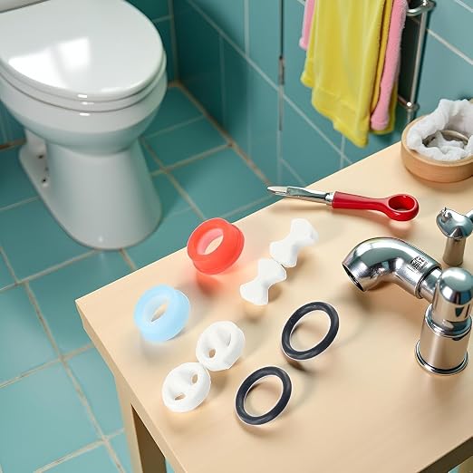 16-Piece Faucet Repair Kit | Ceramic Disc Cartridges & Silicone Washers - Image 3