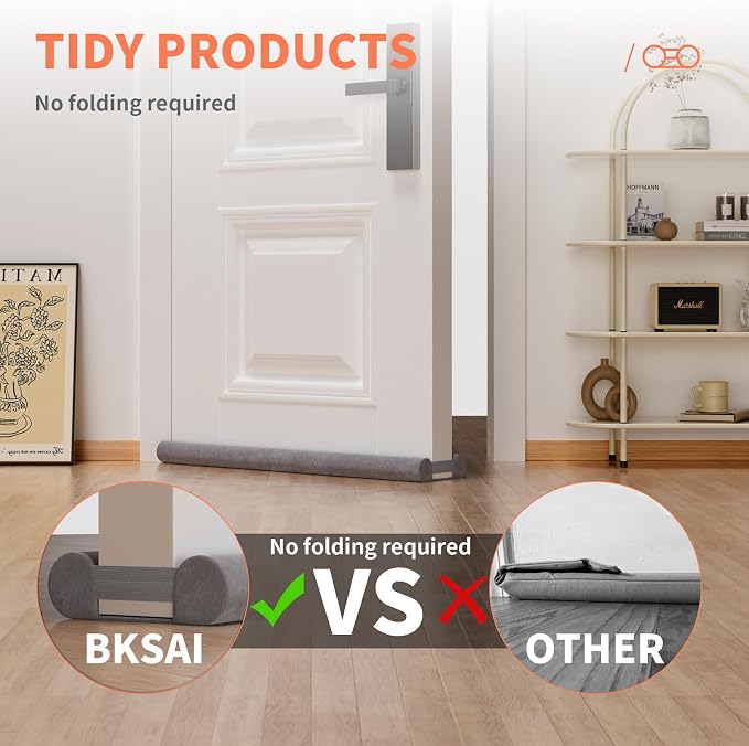 BKSAI Under Door Draft Stopper, Upgraded Under Door Gap Filler - Image 4