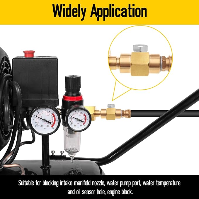 Outer Hex Head Thread Pipe Plug Fitting, HONSNKS 2PCS 1/2" NPT Male 304 - Image 7
