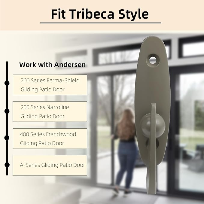 Thumb Latch for Andersen Sliding Door Lock Replacement, Heavy-Duty Zinc Alloy - Image 2