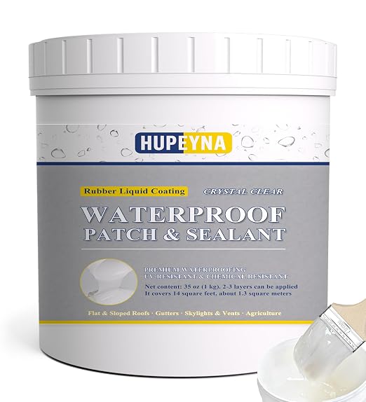 Liquid Waterproof Sealant, Invisible Waterproof Agent 35oz | Transparent by HUPEYNA