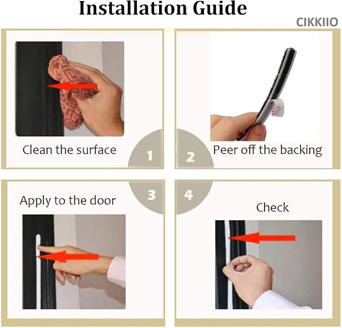 32.8 Ft Self Adhesive Weather Stripping Seal Strip Weatherstrip - Image 5