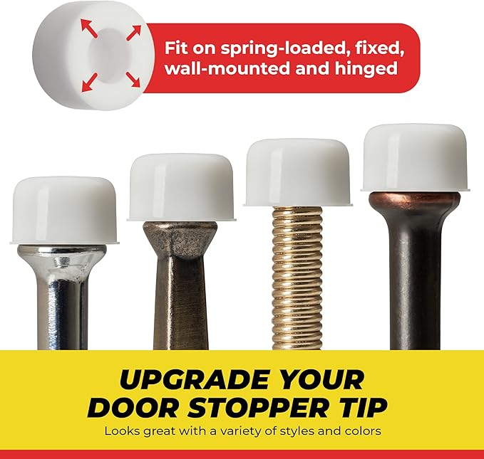 Premium Rubber Door Stop Stud Replacement Tips – Doorstopper Bumpers, Springe - Image 2