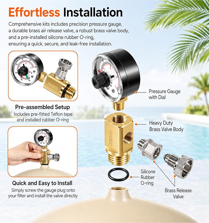 RV40600 98209800 Brass Air Relief Valve - Image 5