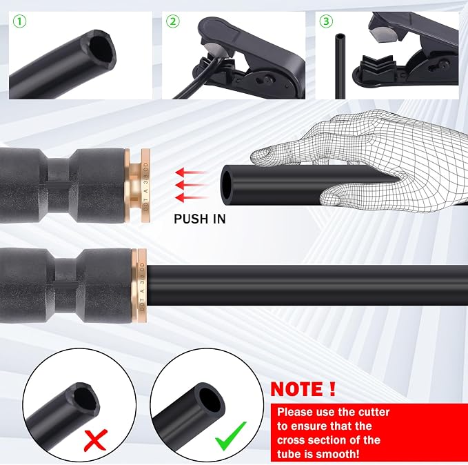 CheeMuii 39 PCS DOT Air Line Fittings Kit 1/4 3/8 1/2 Quick Connect Fitting | - Image 6