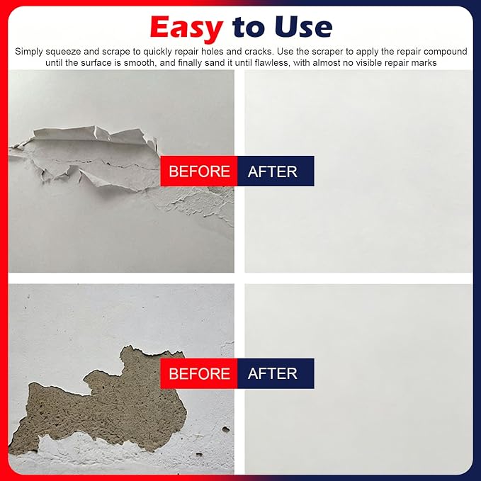Drywall Repair Kit, Quick Drying & Efficient Wall Repair Paste, Holes & Cracks - Image 7