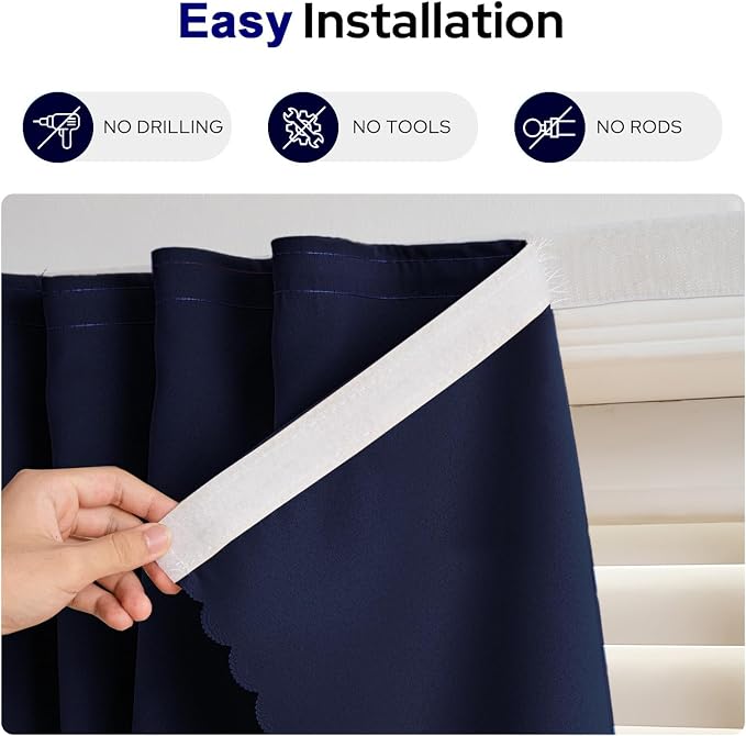Self Adhesive Curtains, No Drilling Curtains, Easy Installation - Image 7