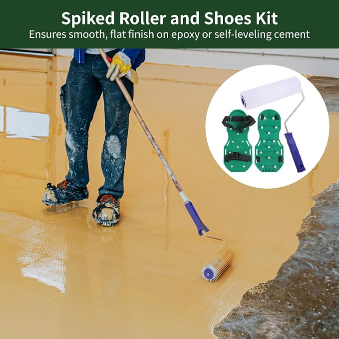 Spiked Roller and Shoes Kit, 9 in Screed Spiked Roller - Image 2