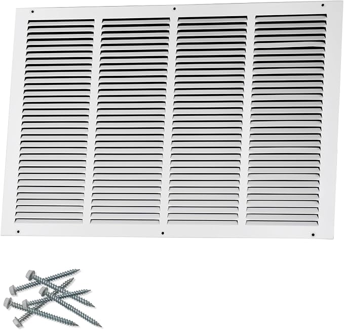 Howeall 24"W x 16"H Steel Return Air Grille, Air Return Vent Cover by Howeall