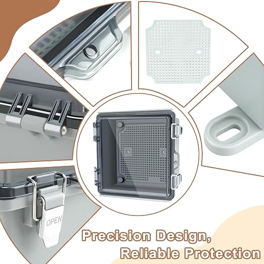 NineLeaf 6x6x4 Outdoor Electrical Box IP67 Weatherproof Junction Box, - Image 4