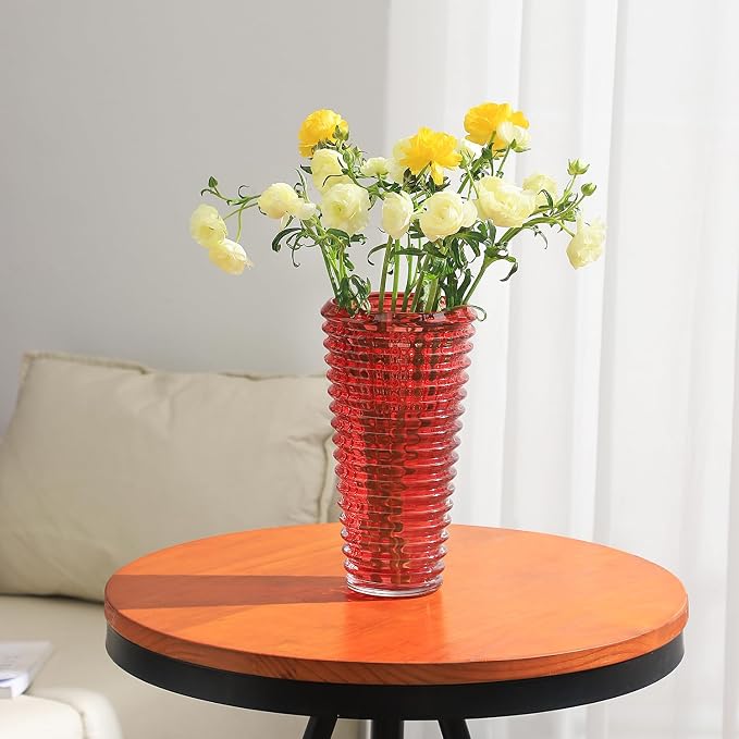 MCMCNCUIU Large Crystal Vase for Flowers, Large Glass Vases, Modern Decorative - Image 5