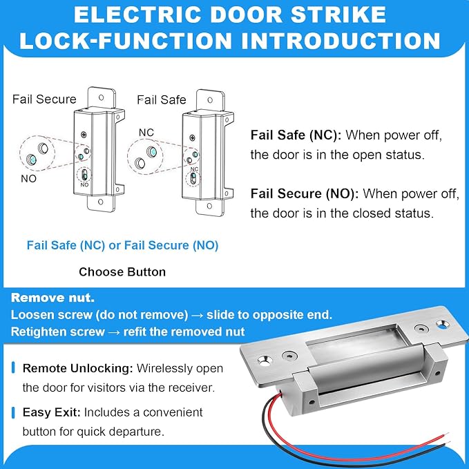 Upgraded Electric Strike Door Lock Kit - Image 2