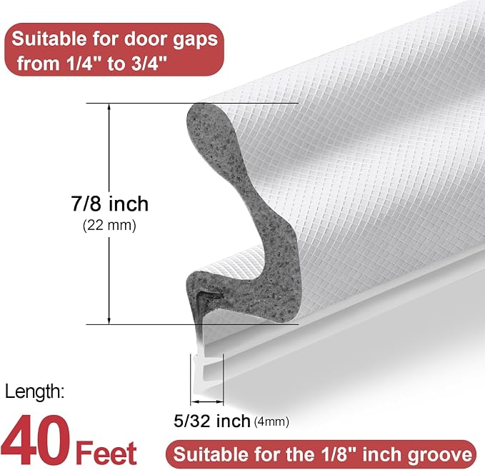 Litaibai Kerf Exterior Door Weather Stripping - Image 4