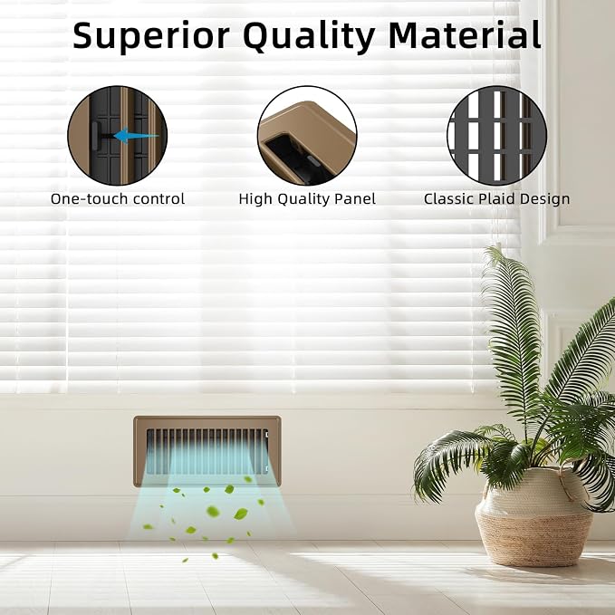 Floor Register 4x14, 6 Pack Floor Vent Covers - Image 3