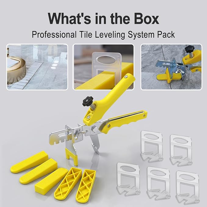 Tile Leveling System with Tile Plier, 1000 Pieces 1/16" Tile Leveler spacers - Image 6
