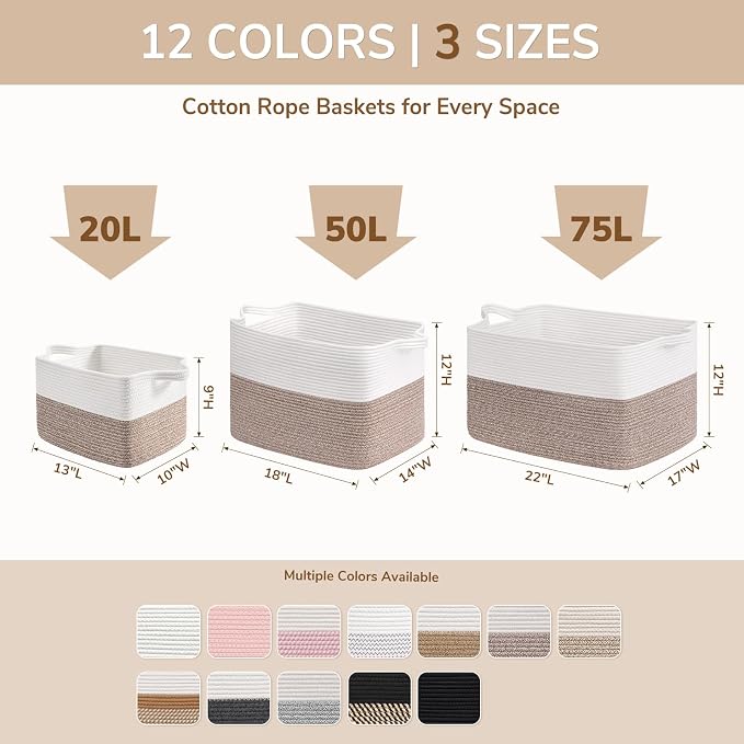 Goodpick Woven Rope Storage Basket - Image 6